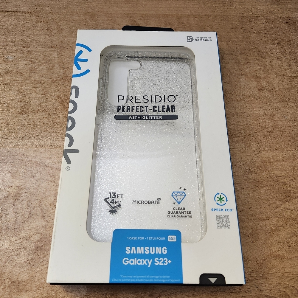 Speck Presidio Perfect Clear with Glitter for Samsung s23+